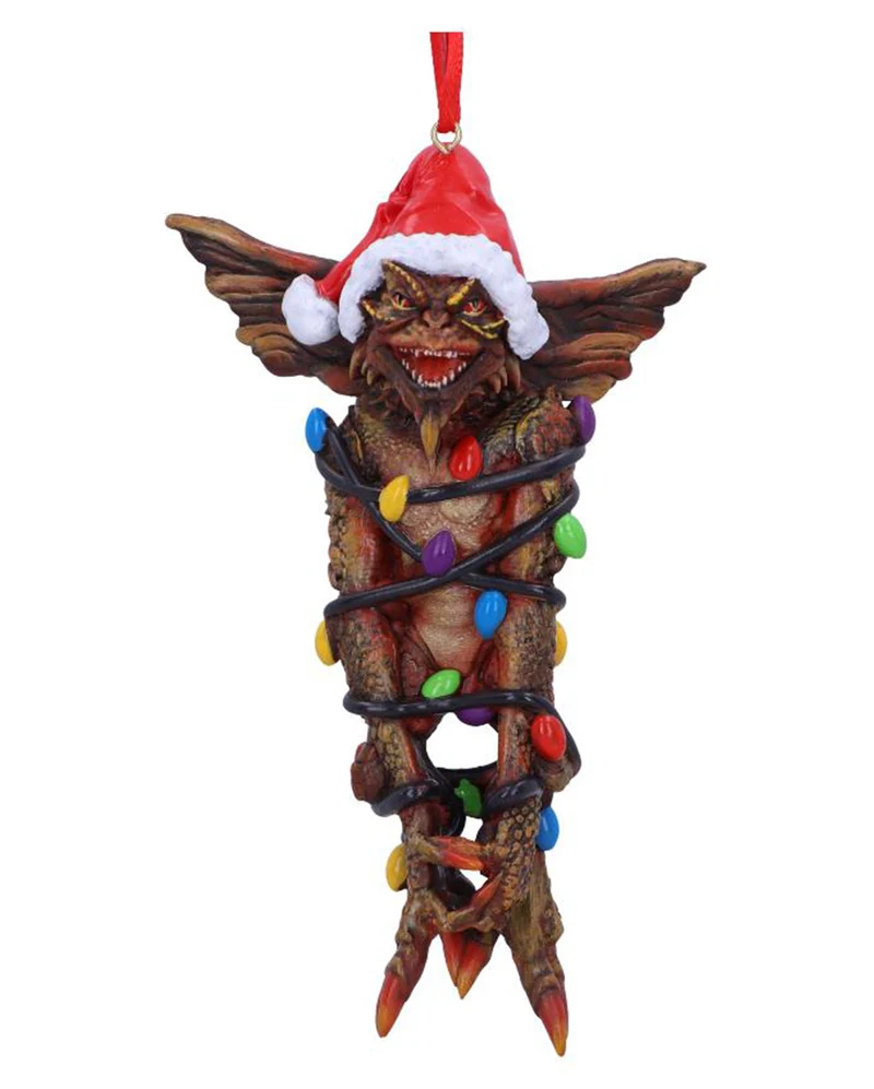 Gremlins Stripe in Lichterkette Weihnachtskugel