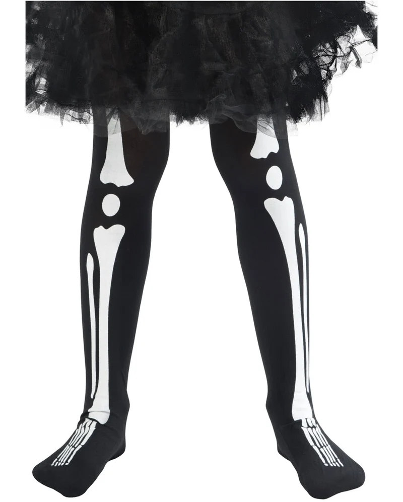 Kinderstrumpfhose Skelett