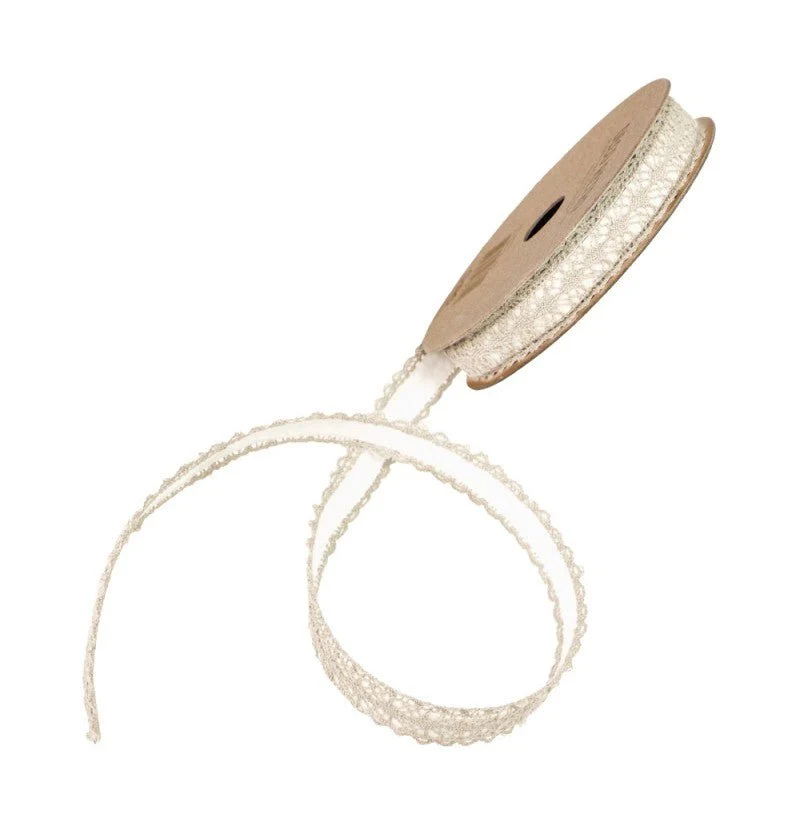 Spitzenband Beige Selbstklebend 2m