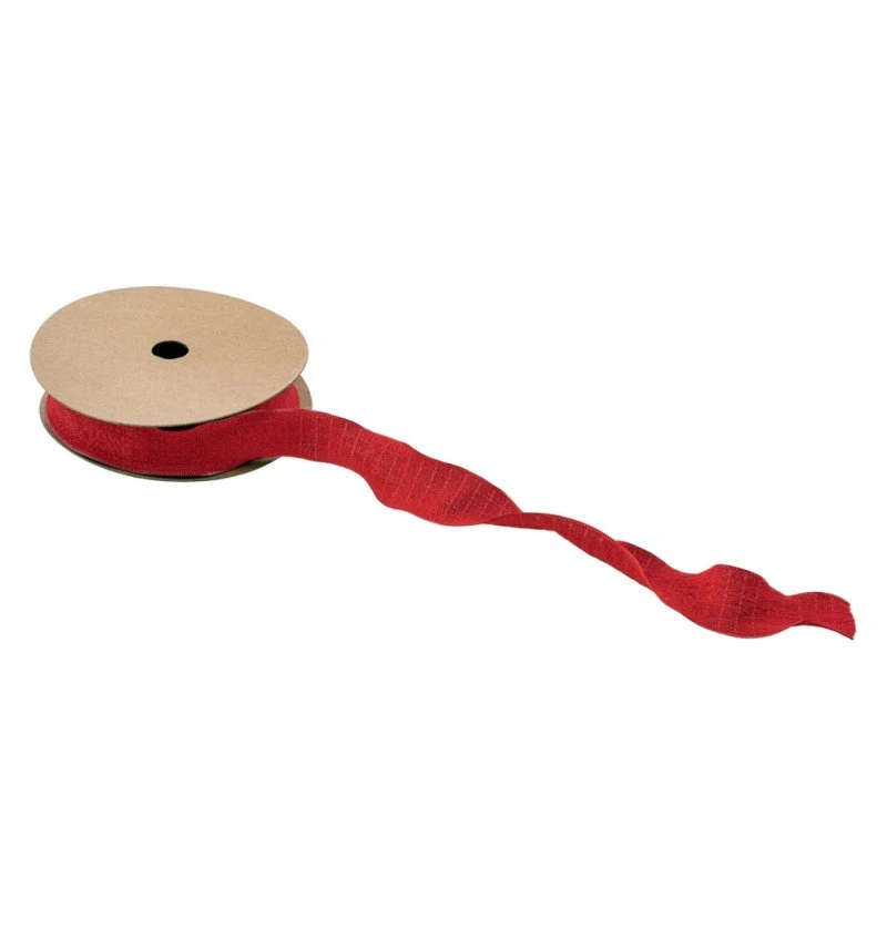 Rotes Band Falten 2.5Cm 10m