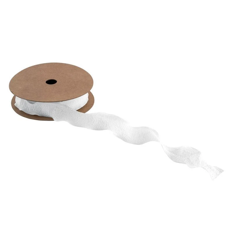 Weißes Band Ruffle 2.5Cm 10m