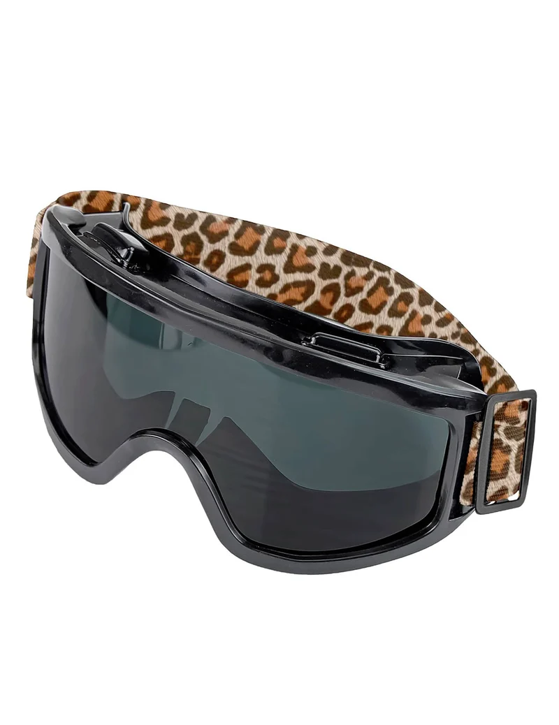 Leoparden-Skibrille für Erwachsene