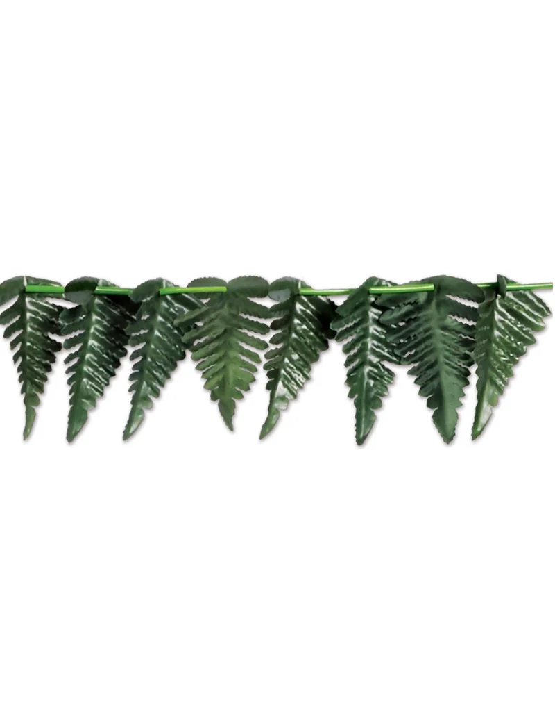 Tropische Blätter Polyestergirlande grün 7,62 cm x 3 m für Hawaii-Party