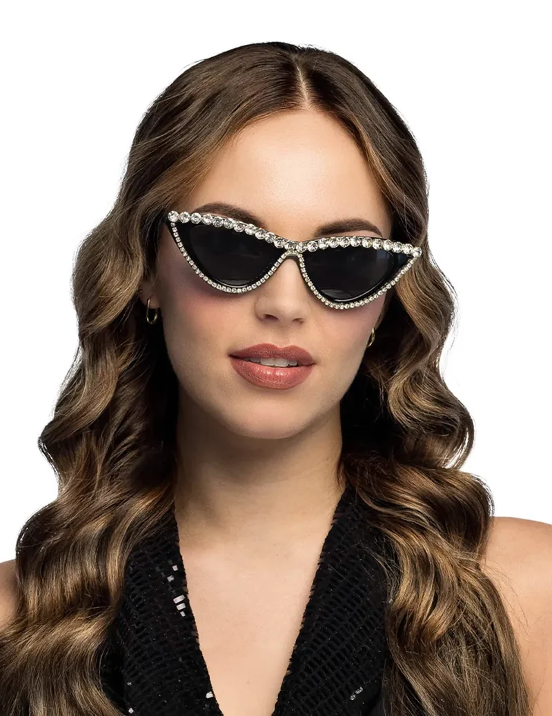 Glamour-Brille mit Strass für Erwachsene