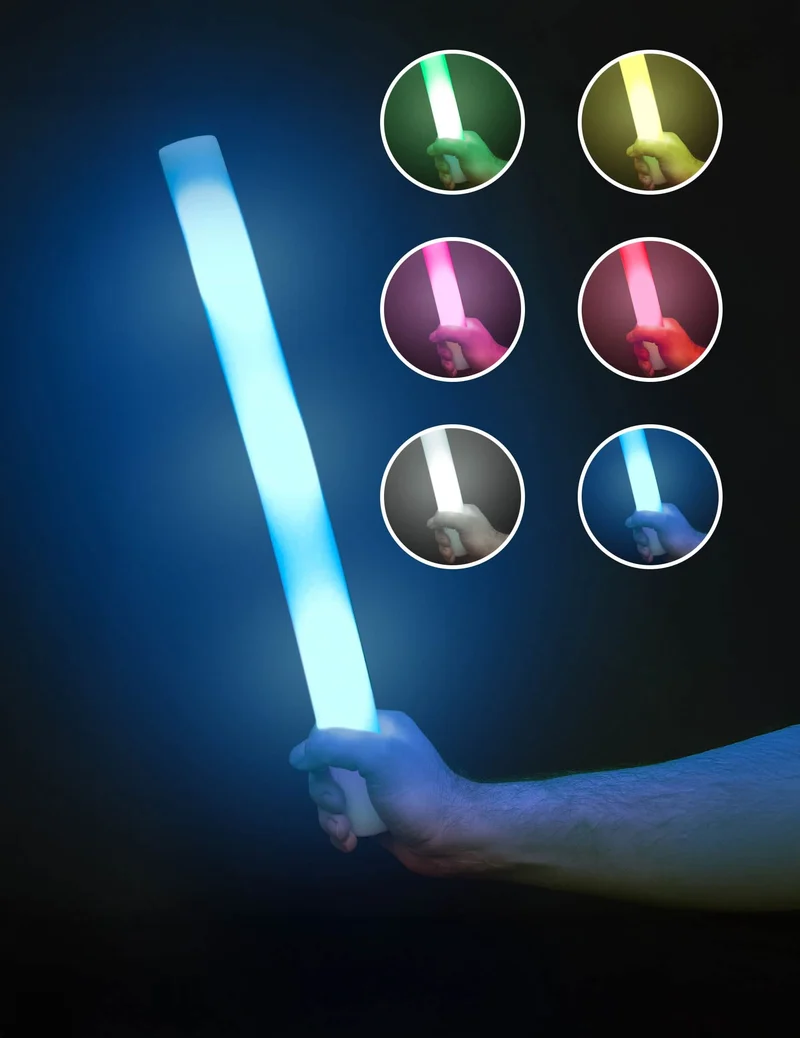 10 LED-Leuchtstäbe aus Schaumstoff 48 cm