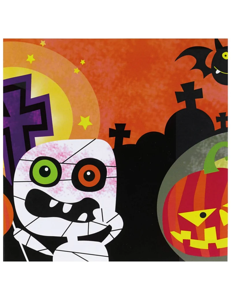 20 Papierservietten Kleine Halloween-Monster