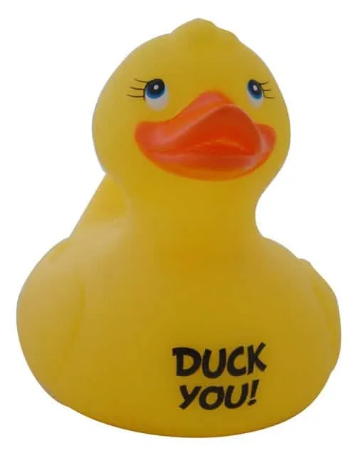 Quietscheentchen Duck You gelb 10,5cm