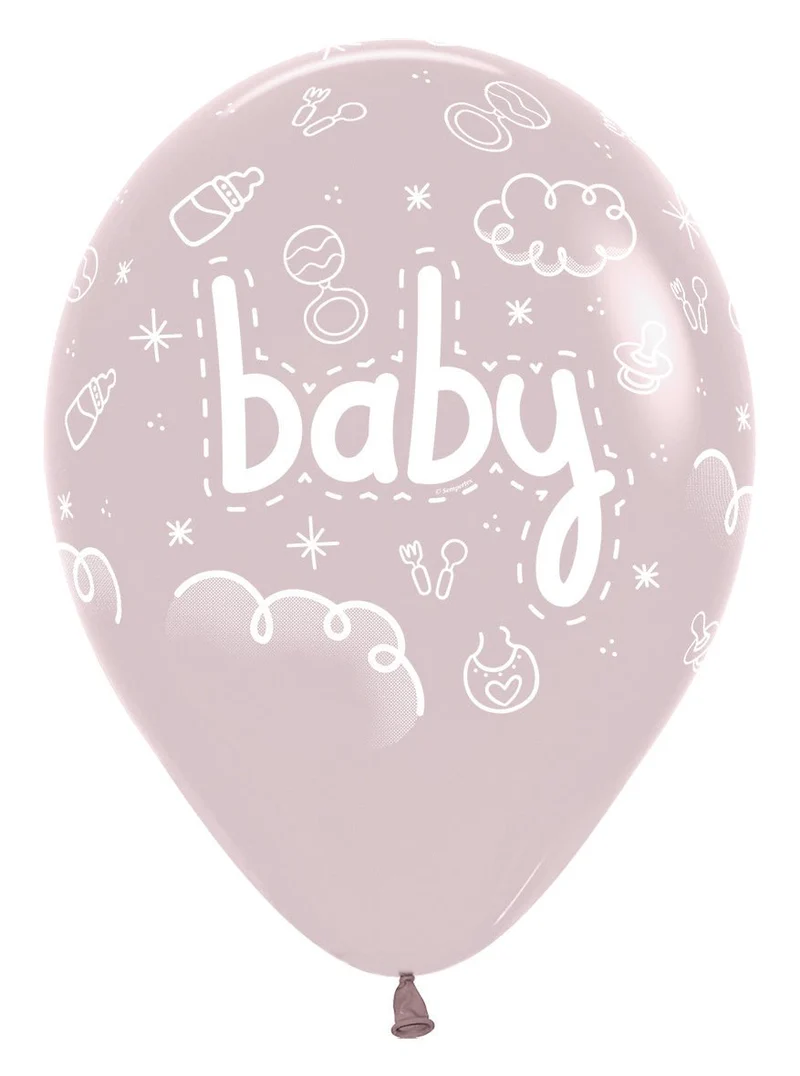 Ballons Baby Pastell Dämmerung Rose 30cm 25Stk