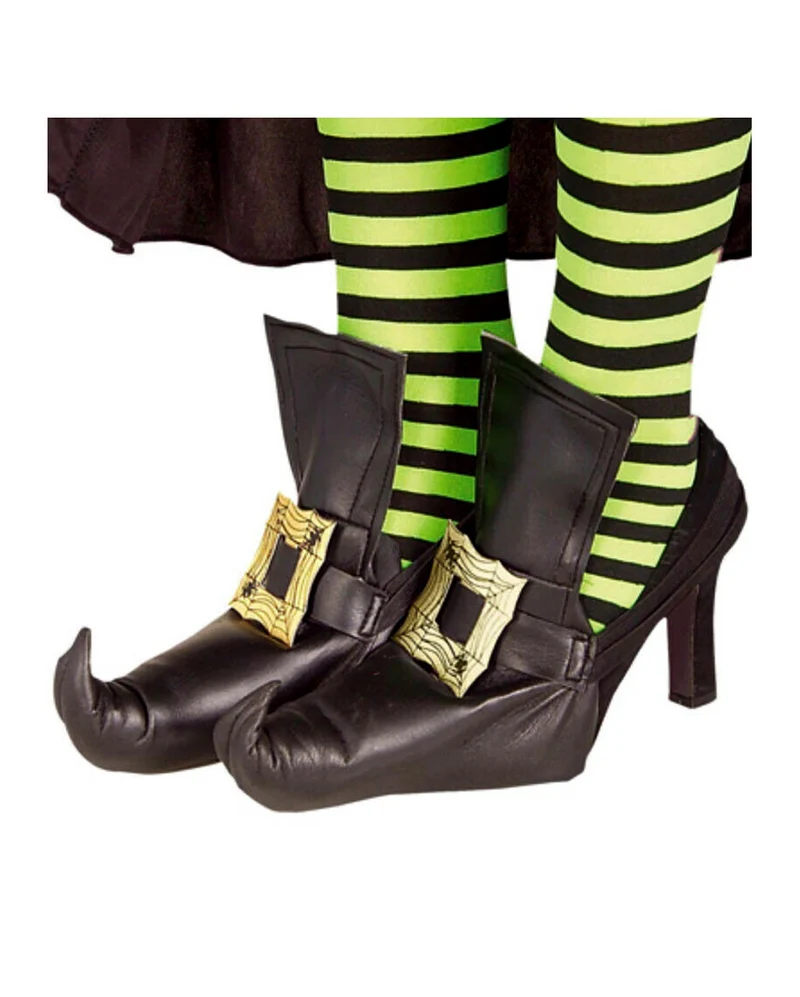 Hexenschuh mit Brosche Schuhüberzieher