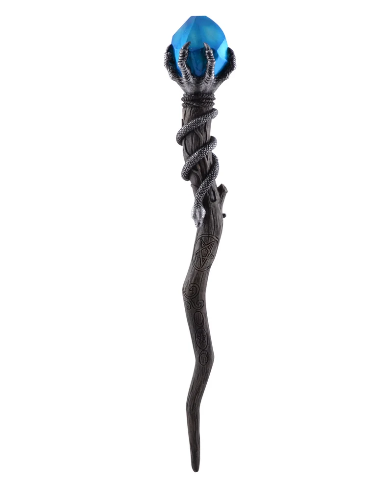 Serpenta Zauberstab mit Blauem Stein