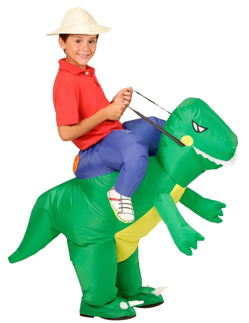 Aufblasbares Dinosaurier-Kostüm