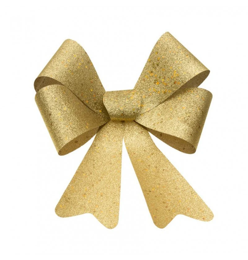 Gold Schleife Glitter 51cm