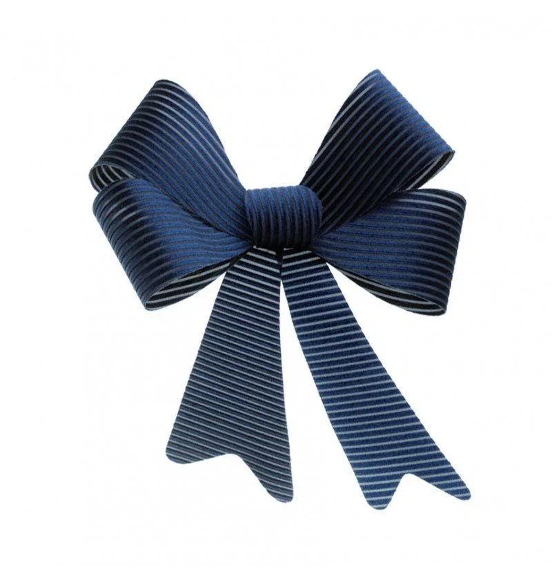 Dunkelblaue Schleife Samt 51cm