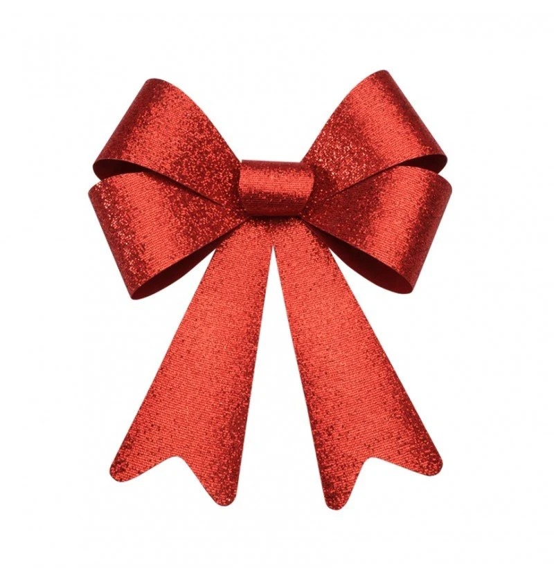 Rote Schleife Glitter 51cm