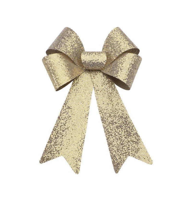 Gold Schleife Glitter 39cm