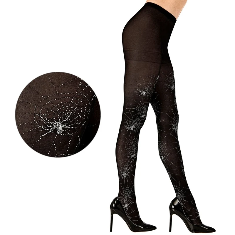 Halloween Strumpfhosen Spinnen und Spinnweben