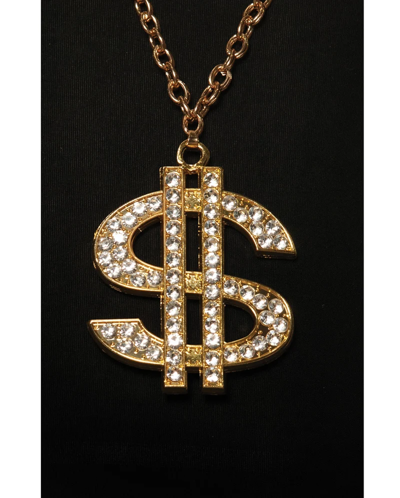 Rapper Goldkette mit Dollarzeichen