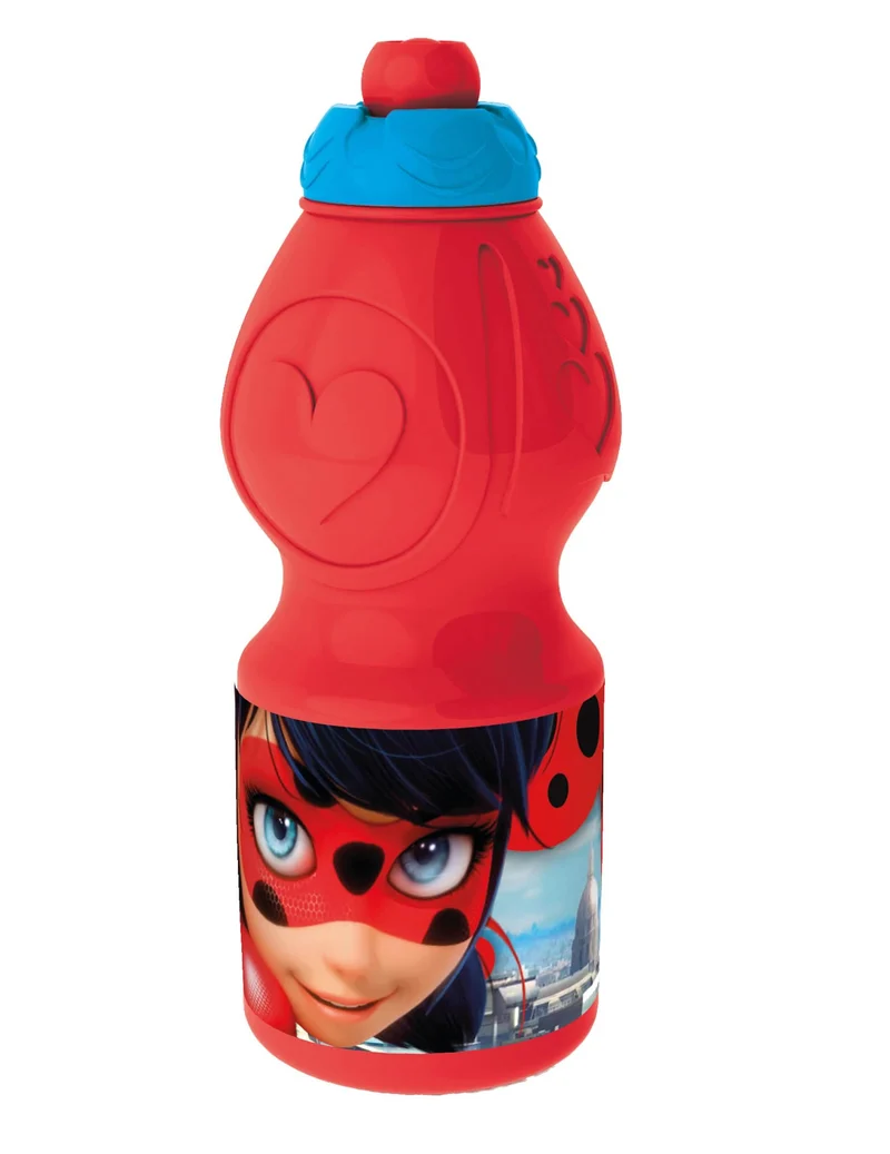 Trinkflasche Ladybug™ Lizenzartikel für Kinder rot-blau 400ml