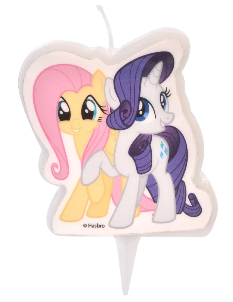 My Little Pony™-Kindergeburtstags-Kerze Backzubehör bunt 6,5 cm