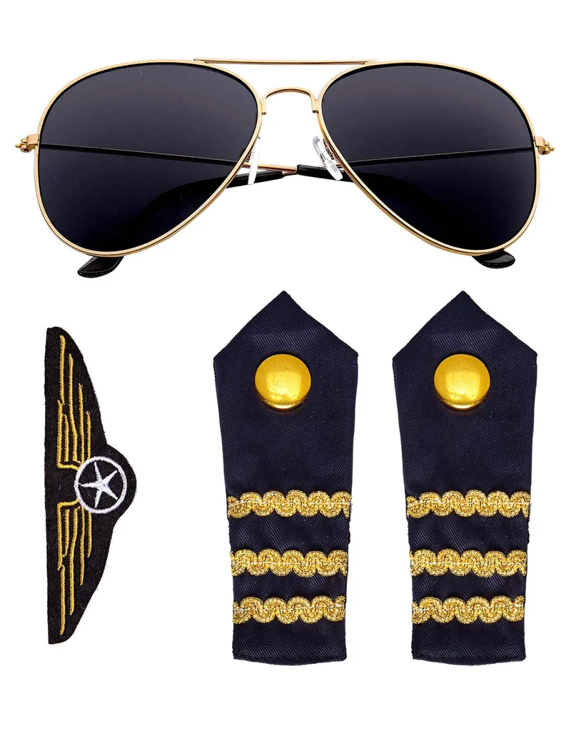 Piloten Accessoire-Set für Erwachsene