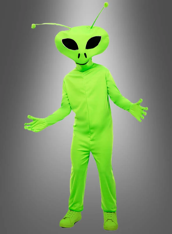 Grüner Alien Kinderkostüm