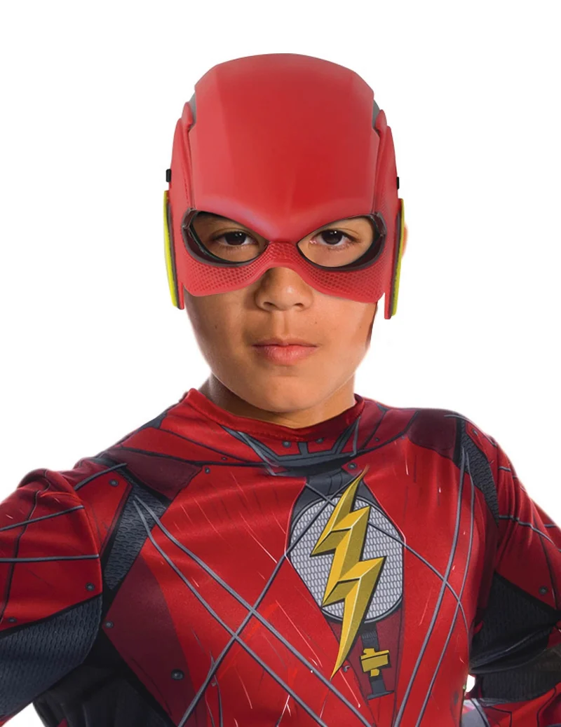 Flash™ Halbmaske für Kinder rot