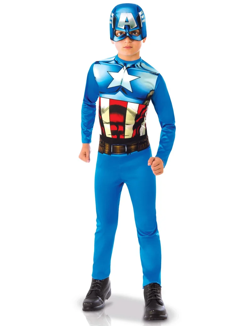 Captain America™ Lizenzkostüm für Kinder blau-rot-weiss