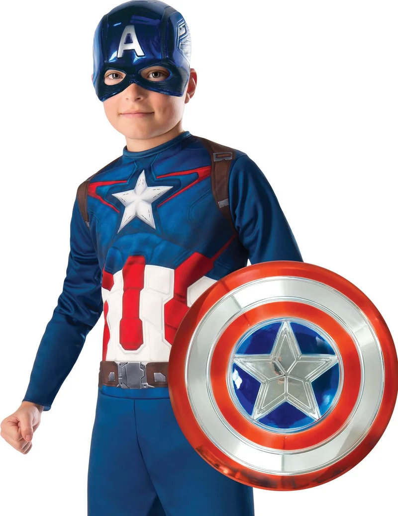 Captain America™ Schild aus Kunststoff für Kinder 30 cm