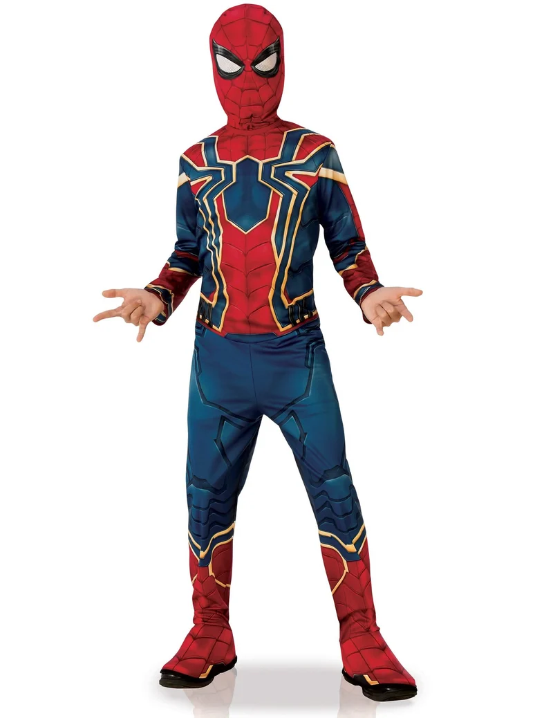Iron Spider-Lizenzkostüm Infinity War™ für Kinder blau-rot-gold