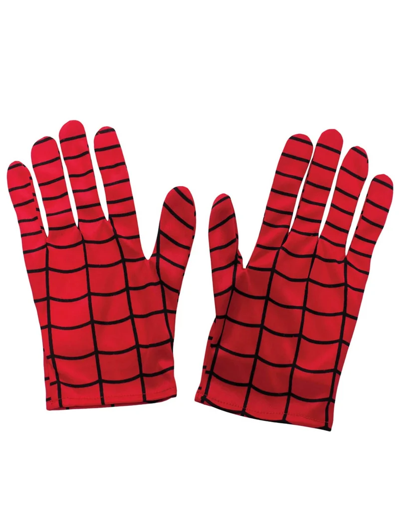 Spiderman™-Handschuhe für Kinder Kostüm-Accessoire rot-schwarz