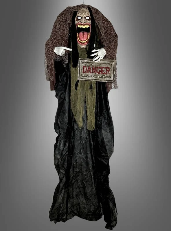 Riesiges animiertes Halloween Monster 183cm Big Mouth