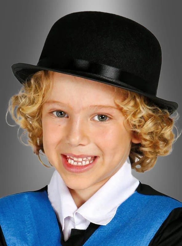 Schwarze Melone Hut für Kinder