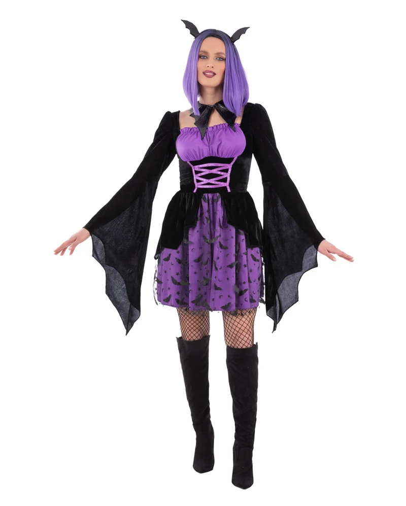 Vampir Fledermaus Cosplay Damen Kostüm