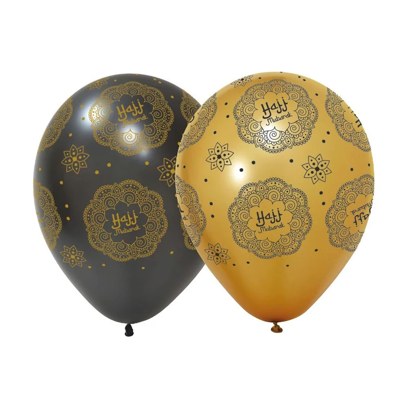 Luftballons „Hajj Mubarak“, 31 cm, 6 Stück
