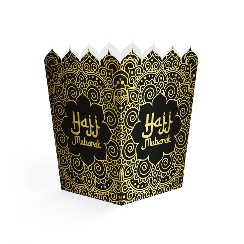Snackboxen „Hajj Mubarak“, 10,5 cm, 8 Stück