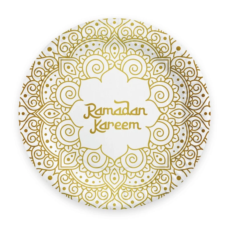 Teller „Ramadan Kareem“, 23 cm, 8 Stück