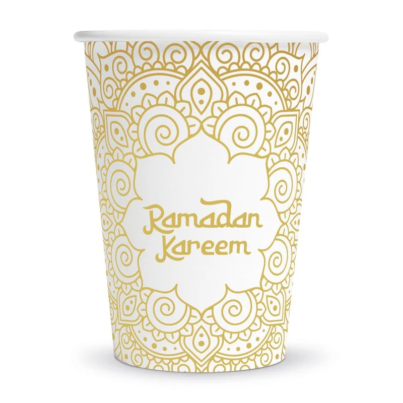 Becher „Ramadan Kareem“, 210 ml, 8 Stück