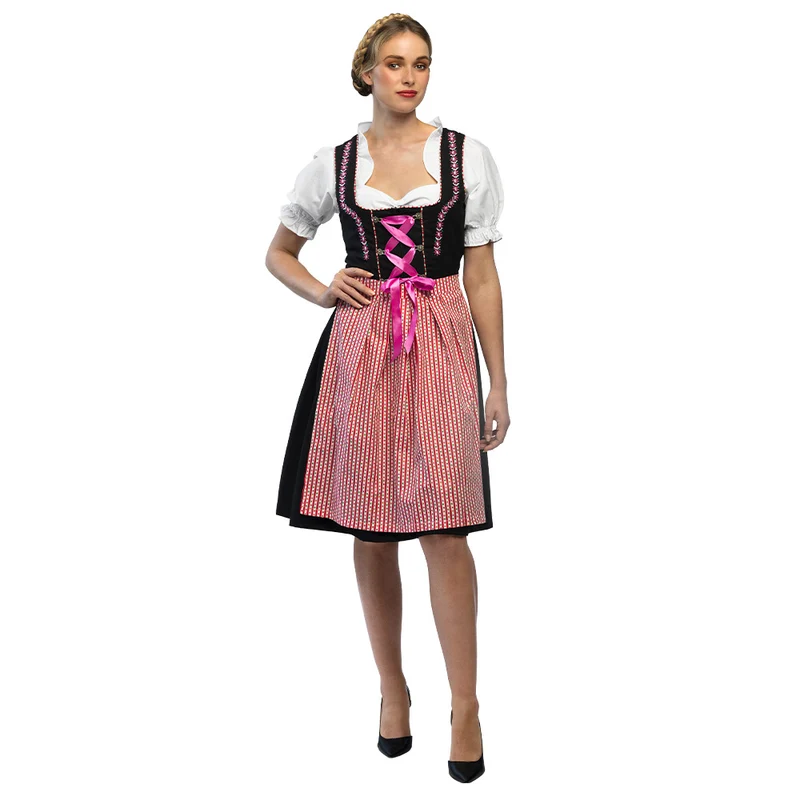 Kostuum Frau Fischer | Dirndl | Duitse Jurk | Roze