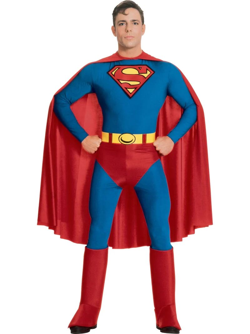 Superman Kostuum | Heren | Jumpsuit, cape en riem