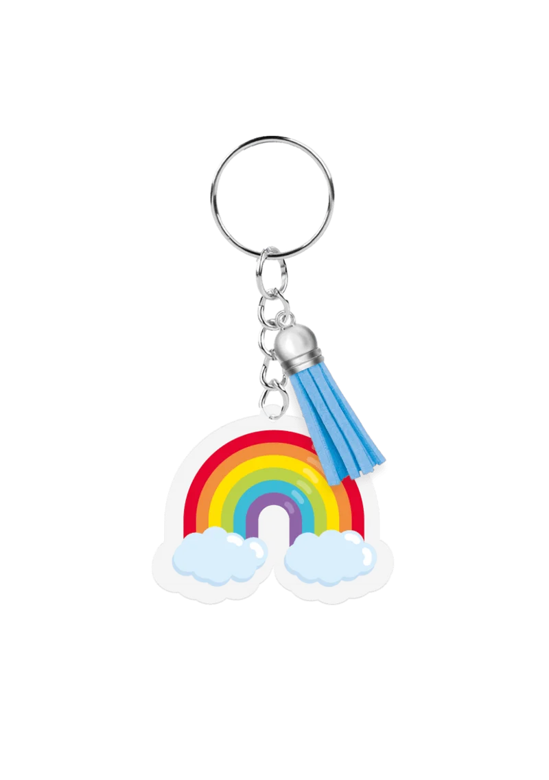 Acryl-Schlüsselanhänger Regenbogen