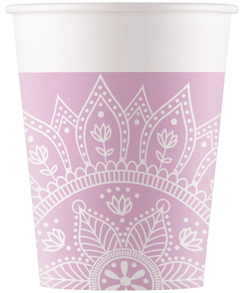 Rosa Becher „Mandala“ 200 ml
