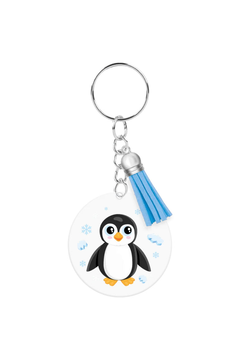 Acryl-Schlüsselanhänger Pinguin
