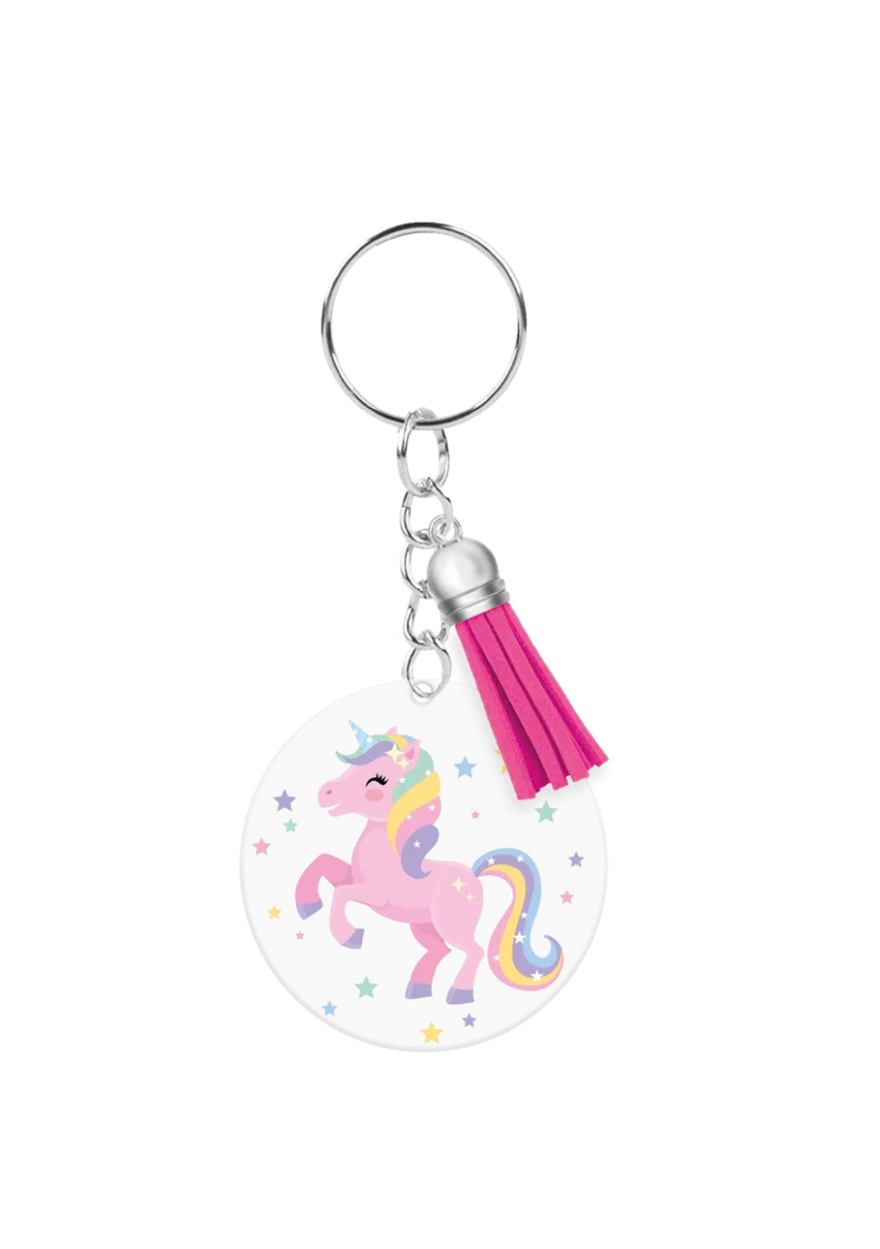 Acryl-Schlüsselanhänger Einhorn