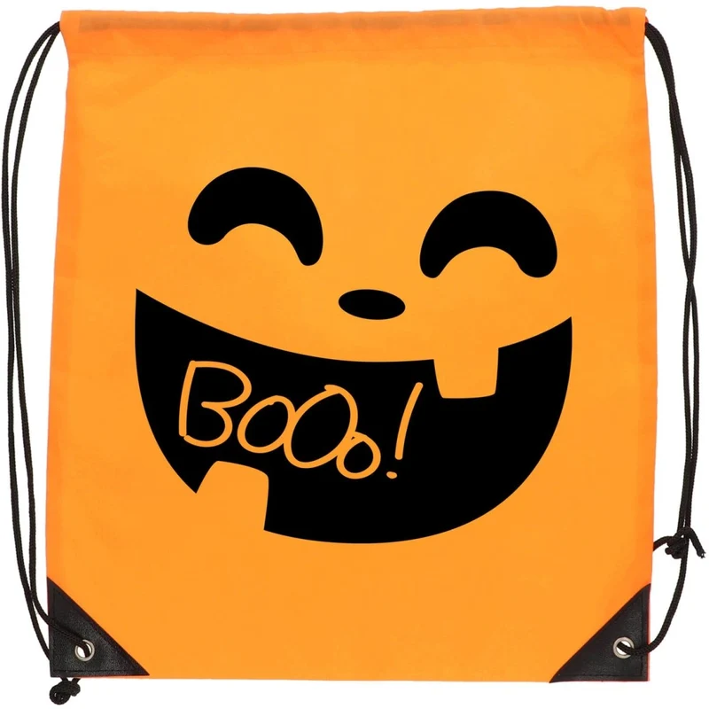 Halloween-Tasche, schwarz-orange, 39 cm