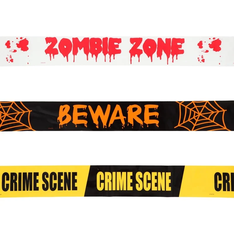 Halloween-Absperrband, 5 m, 3-teilig
