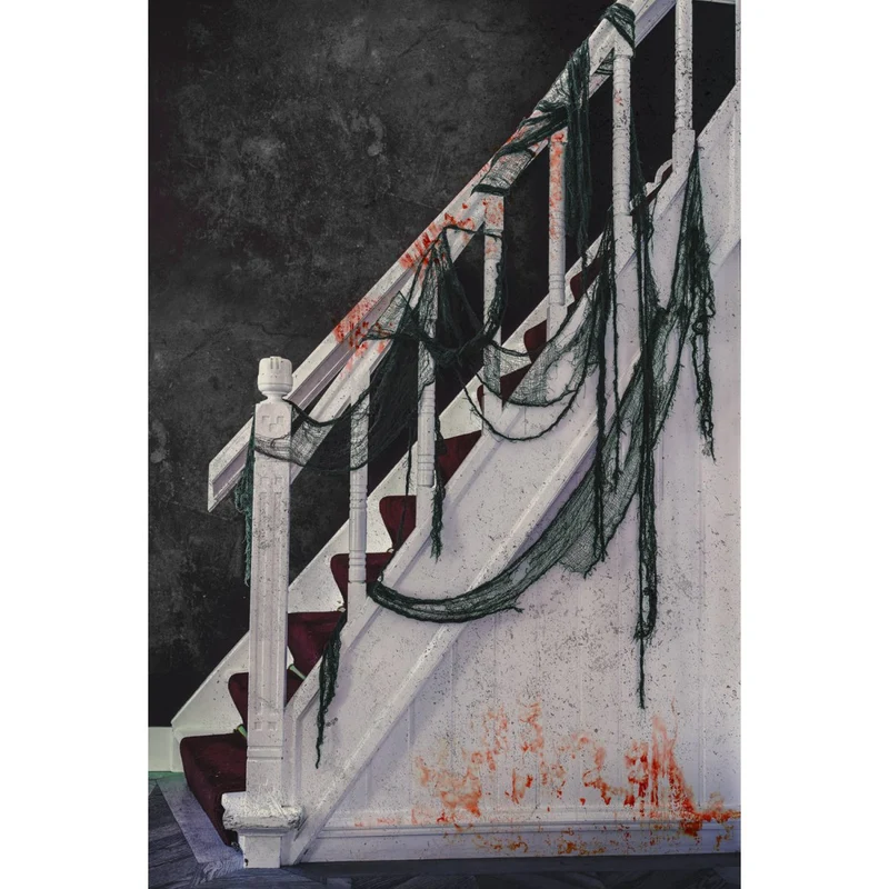 Halloween-Dekorationsnetz, grün, 3 m, 4 Stück