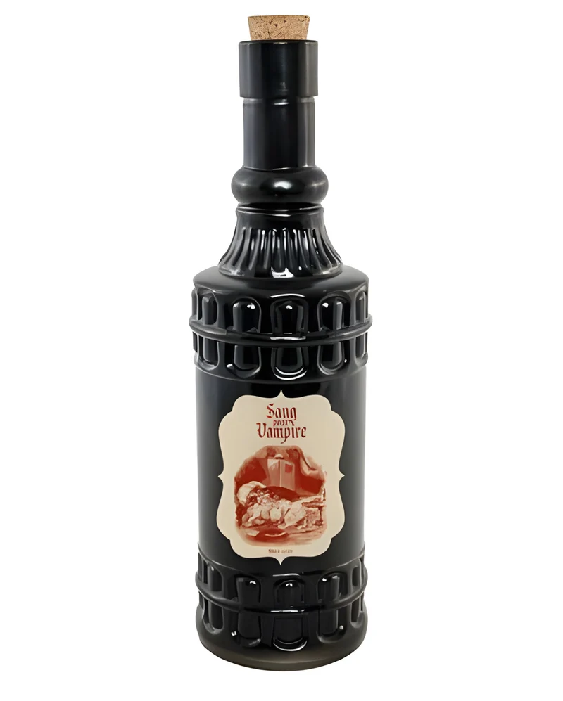 Schwarze Zaubertrankflasche "Vampir Blut" 23cm