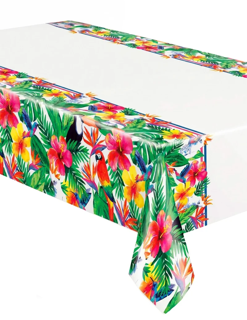 Tropische Tischdecke bunt 137 x 213cm