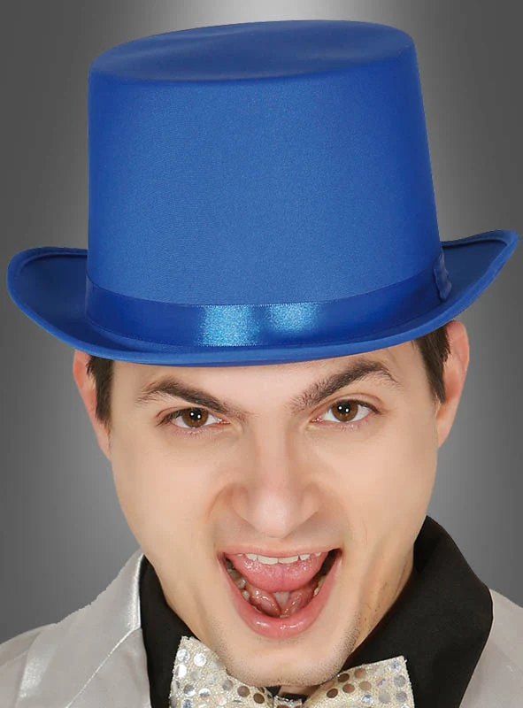 Eleganter Zylinder Hut blau