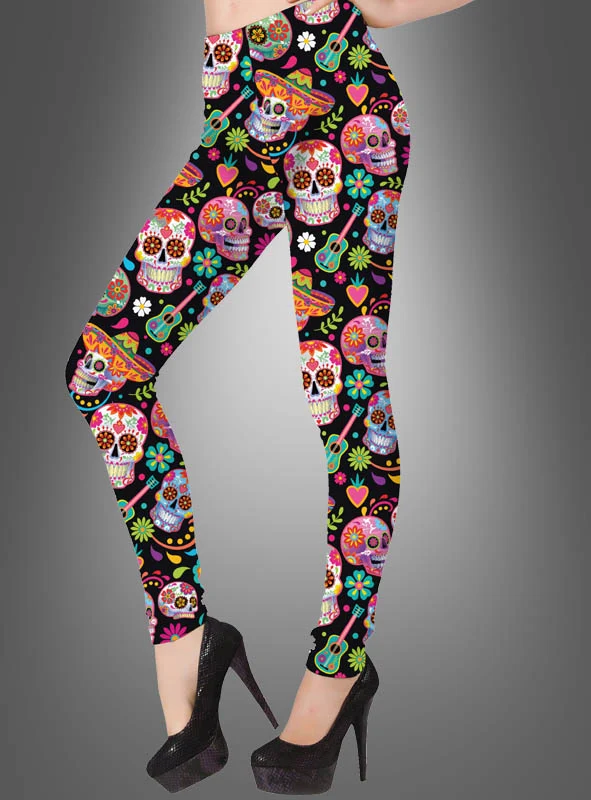 Tag der Toten Catrina Leggings